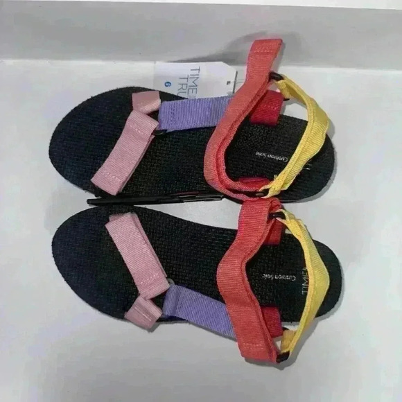 NWT! Time and Tru Platform Sole Sandals (Size 6) Multicolor - Picture 3 of 12